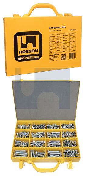 HOBSON Z/P G5-8 UNC B/N A-KIT:1/4-1/2 AS2465 LTH: 3/4 - 2INCH 420PCS 2